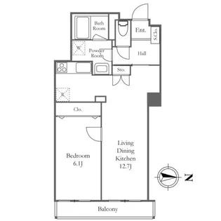 リバーシティ21イーストタワーズ10棟【32階】の間取り
