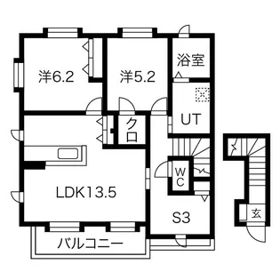 フェリーチェ北青木【2階】の間取り