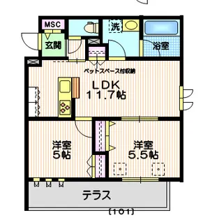 (仮称)大崎4丁目メゾン【1階】の間取り