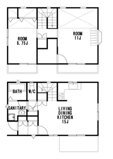 愛知県岡崎市真伝吉祥2【一戸建】の間取り