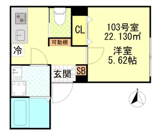 CFジオーレ町屋【1階】の間取り