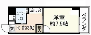 第55東白島ビル【2階】の間取り