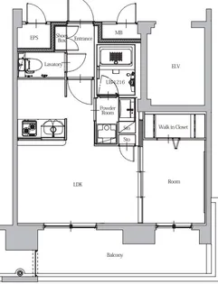 エンクレスト博多駅南STREET【2階】の間取り