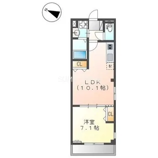 パルK&YIII【3階】の間取り