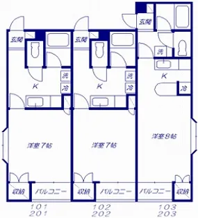 クオリティハイツ箕郷【1階】の間取り
