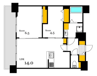 S-RESIDENCE鶴見町altano【9階】の間取り