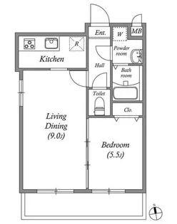 アーバーハイツ六町4丁目【5階】の間取り
