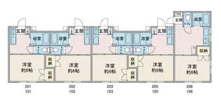 コーポ中村【1階】の間取り