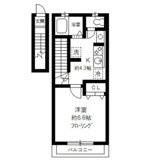 ラフュージュ北千束【2階】の間取り