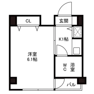 パーソナルマンション中央【2階】の間取り