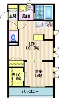 WOOD BELL学芸大学【2階】の間取り