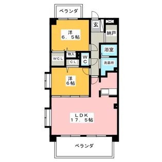 ライフステージ勝川【2階】の間取り