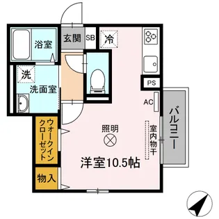 岡山県岡山市北区宿本町【アパート】の間取り