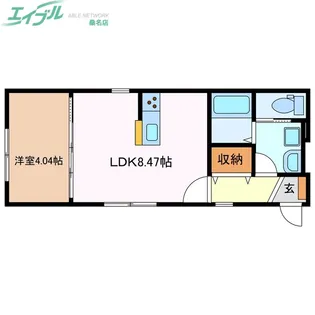 lebois桑名 II【1階】の間取り