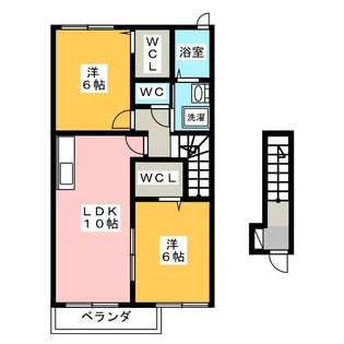 エアリー【2階】の間取り