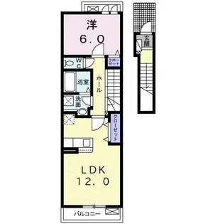 ラピスラズリIII【2階】の間取り