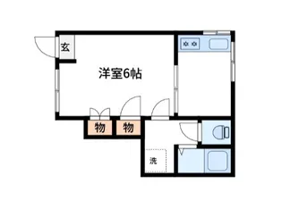 中村荘【1階】の間取り