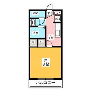 プランドール久保【1階】の間取り