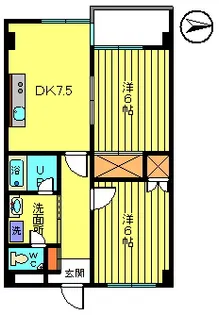 ツインパレスウエスト【2階】の間取り