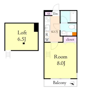 リヴェール【1階】の間取り