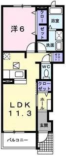 ミラコスタ【1階】の間取り
