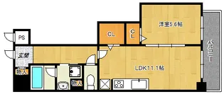 ラディアント【6階】の間取り