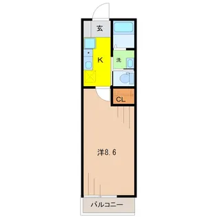 リシュール白山【3階】の間取り