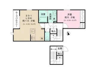 つくど瑞宝館【2階】の間取り