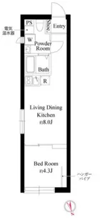 UCM蒲田【4階】の間取り