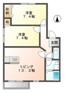 エル・デュー【2階】の間取り