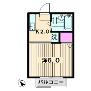 シティハイムケネス【1階】の間取り