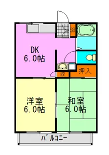 プラスパー深山【2階】の間取り