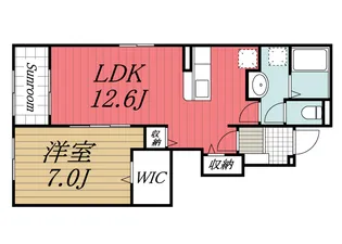 ベルウェル II【1階】の間取り