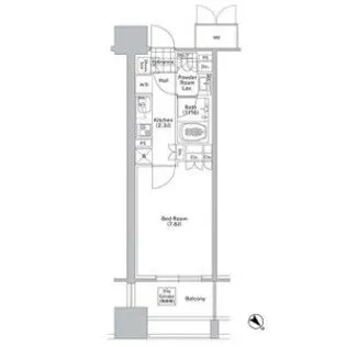 コンフォリア渋谷WEST【4階】の間取り