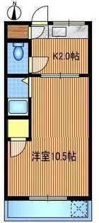 武蔵野ハイツ【2階】の間取り
