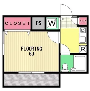 ウイング7 6号棟【2階】の間取り