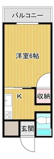 コーポキタデ【2階】の間取り