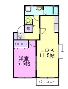 パークサイドみゆき【2階】の間取り