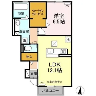 サンプレイス【1階】の間取り