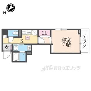 Nicewell鴻池【1階】の間取り