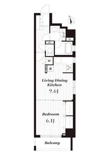 デュオ・スカーラ新宿II【9階】の間取り
