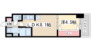 セノアタワー新大阪【3階】の間取り