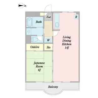 シャルマン東川口【2階】の間取り