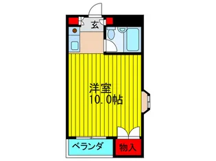 ビュ-ハイツ北斗【3階】の間取り