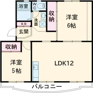 ファミリー久保山II【1階】の間取り
