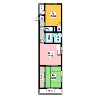 メゾン児玉【2階】の間取り