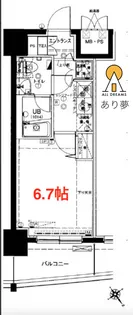 グランフォース横浜伊勢佐木町【6階】の間取り