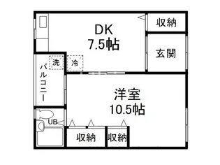 フェリスタス【2階】の間取り