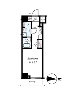 メインステージ武蔵関駅前II【6階】の間取り
