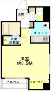 コスモポリタン【6階】の間取り
